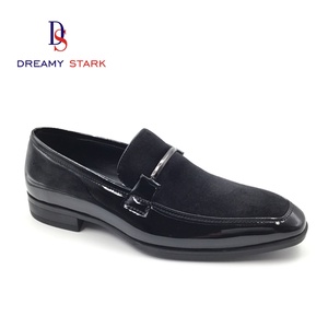 Retro Handmade Slip-On <b>Shoes</b> PU Velvet Upper Soft Touch Custom Logo Big Diamond <b>Decoration</b>. Business Formal Autumn Light Weight. - Product Image 1