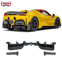 Diffuser Bumper Spoiler Serat Karbon Kering Gaya MSY untuk Ferrari SF90 Stradale Spider, Body Mobil Sport Baru