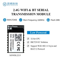 Modul WiFi 240uA bertenaga rendah 802.11 b/g/n WIFI 4 modul nirkabel IOT WiFi dan modul Kombo BLE