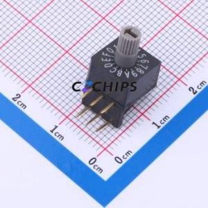 QSR-16H Rotary Encoder Through hole Component (THT),10x10mm Switch - Product Image 1