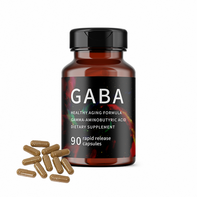 Green Peptide GABA Capsules 500mg with L-Theanine for Sleep & Memory Support-Custom Packaging