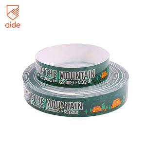 워터 파크를위한 사용자 정의 직접 열 팔찌 티켓 팔찌 열 방수 콘서트 축제 열 종이 팔찌 - Product Image 3