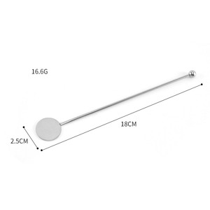 Agitateur à <span class=keywords><strong>cocktail</strong></span> en acier inoxydable personnalisé, rond, avec un coussin, bâtonnets à mélanger, outil de bar pour la Russie, Haas Brothers, Nude Spirits, Felene - Product Image 6