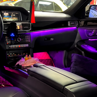 Kit d'éclairage ambiant pour voiture 19 pièces pour Mercedes-Benz Classe E 2010-2015, version LED avec couleurs RGBIC, étanche IP65, plug-and-play, 12V