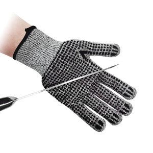 Guantes Resistentes a Cortes Junmu Nivel 5 con Palma Recubierta de Silicona Antideslizante para Fabricación Mecánica - Product Image 3