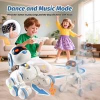 Juguete de Perro Robot Eléctrico Interactivo Inteligente, Programable, de Plástico, Simulación Electrónica, Control Remoto, para Niños, Perfecto