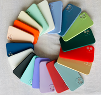 Pour iPhone 11 12 Coque de téléphone en silicone liquide Coque souple en TPU pour iPhone 6/7/8 Plus Coque en silicone TPU pour iPhone 13 14 15 16 Pro Max