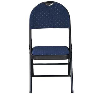 كرسي فاخر معدني قابل للطي, كرسي منزلي قابل للطي لغرفة المعيشة ، قابل للطي ، قابل للطي ، ملون ، ناعم من جلد البولي يوريثان ، مبطن من الجلد الصناعي - Product Image 1