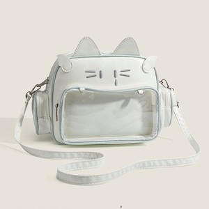 Sac à dos Ita Bag en cuir PU rose fantaisiste de style Lolita, imprimé fleurs de cerisier, cœur, sac Ita pour streetwear et cosplay - Product Image 3