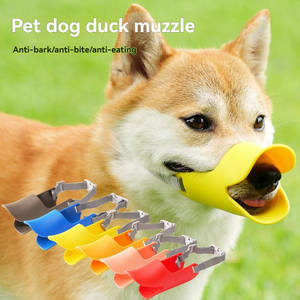 Museruola per Cani Ecologica a Becco d'Anatra in Silicone, Anti-Morso, Comoda, Traspirante, con Corda Regolabile Anti-Fuga, Direttamente dalla Fabbrica - Product Image 4