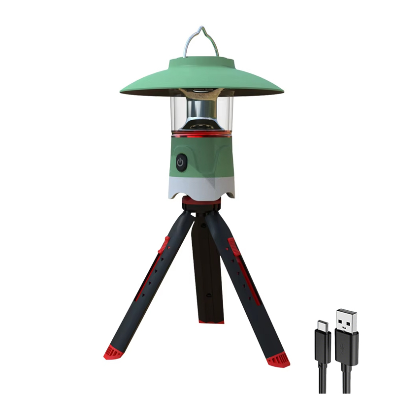 Emergency Solar Waterproof IP65 Garden Work Light Lantern Rechargeable Lithium-Ion Hanging LED Flashlight