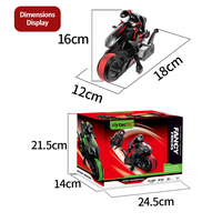 Motocicleta de Acrobacias RC de Alta Velocidad Y09, 2.4GHz, con Conducción Vertical, Giro de 360° y Larga Duración de Juego