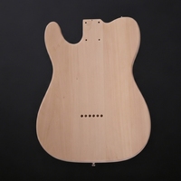 TC DIY Semi-finished Maple Neck Basswood Body 39 Inch Polished Finish Solid 6-String Hollow Electric Guitar Kits Beginner TL