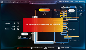 Sistema de Refrigeración por Absorción de Vapor, Simulador Visual de Tuberías Internas para <span class=keywords><strong>Clases</strong></span> de Demostración del Principio del Ciclo de Refrigeración - Product Image 2