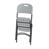 Vente chaude 650 Lbs Capacité de chargement Chaise pliante en plastique HDPE pour les événements de location de camping de fête de réunion