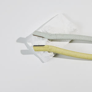 Maquinilla de Afeitar Ecológica y Biodegradable para Cejas, Recortadora de Vello Facial, Hecha de Paja de Trigo para Dar Forma, con Cubierta - Product Image 3
