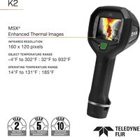 Cámara Termográfica Compacta K2 para Bomberos, Imágenes Dinámicas Multiespectrales MSX, 160x120 Píxeles, 75mk Térmicas