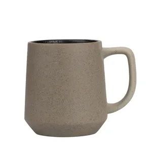 Caneca de cerâmica grossa feita à mão japonesa, feita à mão, vintage, de alta classe, caneca para casa, escritório