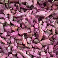 Penjualan Panas Batu Mentah Korundum Merah Myanmar Berkualitas Tinggi Batu Permata Ruby Alami untuk Hadiah