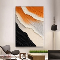 Peinture à l'huile peinte à la main, texture épaisse, abstraite, décorative, à suspendre au mur, pour décoration personnalisée de la maison