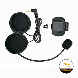 Auriculares Bluetooth para motocicleta, accesorios para auriculares, micrófono, auriculares con cable para casco de motocicleta V4/V6, intercomunicador AUX3.5mm - Product Image 3