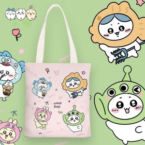 Sac fourre-tout <span class=keywords><strong>en</strong></span> toile Chiikawa <span class=keywords><strong>de</strong></span> dessin animé <span class=keywords><strong>en</strong></span> gros, sacs à bandoulière tendance pour étudiants, enfants, publicité, anniversaire, nouvel an, Noël - Product Image 1
