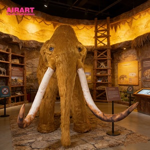 Mamouth poilu gonflable pour musées et expositions scientifiques - Product Image 1