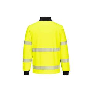 PORTWEST - PW326YBRXL PW3 Sweat zippé haute visibilité 1/4 Jaune/Noir-EAN 5036108386116 HI-VIS WORKWEAR - Product Image 2