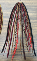 Coda di Cavallo Elastica con Trecce Colorate Stile Bohemien Perfetta per Festival ed Estensioni per Capelli da Donna