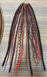 Queue de cheval élastique tressée <span class=keywords><strong>Salty</strong></span> Soul avec cordes colorées, parfaites pour les festivals et le style bohème, extension de cheveux tressés pour femmes - Product Image 3