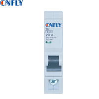 Disjoncteur miniature (MCB) CNFLY 1Pôle 10A 15A 20A 25A 32A 40A 60A avec protection contre les surintensités, boîtier blanc/noir, à brancher sur support, conforme IEC60898