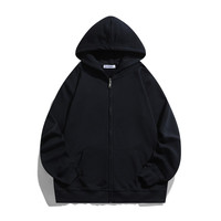 Sudadera con capucha y cremallera para hombre |   Gorro Integrado de Algodón 100% de Peso Pesado y Corte Regular |   Ropa Deportiva Transpirable para Otoño, Venta al Por Mayor