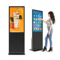 Kiosque à écran tactile LCD vertical de 75 pouces pour affichage au sol du lecteur de publicité 4K pour centre commercial SDK