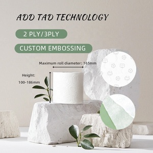 <span class=keywords><strong>Tad</strong></span> kertas Toilet lembut bubur kayu Virgin tisu Toilet ramah lingkungan kertas tisu tanpa inti daur ulang gulungan Jumbo untuk penggunaan kamar mandi - Product Image 4