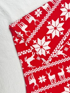 Top de Tirantes Rojo con Encaje y Estampado de Reno y Copo de Nieve para Mujer, Venta al por Mayor, Personalizado OEM, Ropa Casual de Vacaciones - Product Image 6