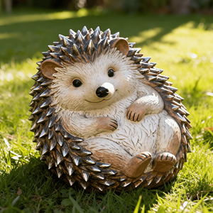 Açık Hava Çevre Dostu Reçine Simülasyon Kirpi Heykeli El Yapımı Sevimli Hayvan Heykeli Bahçe Dekorasyonu - Product Image 2