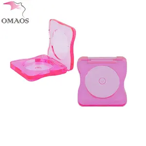 4g Unique Shape Blush Case Plastic PEGT Makeup Packaging Single Pan Eyeshadow Palette Case Pink Transparent