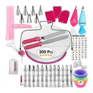 وأدوات الخبز والمعجنات الدوارة ، ملعقة تزيين الكيك بخط مزدوج ، أدوات الكيك بطبقات - Product Image 1