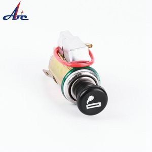 Automotive Fireproof ABS and Brass Housing Car <strong>Cigarette</strong> <strong>Lighter</strong> <strong>Socket</strong> Female <strong>Plug</strong> 12V Car <strong>Cigarette</strong> <strong>Lighter</strong> Adapter <strong>Socket</strong> - Product Image 1