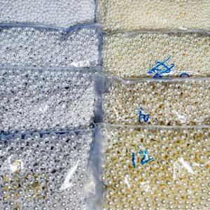 Perle in Plastica ABS Effetto Perla da 0,5 kg, Perline Sciolte Lucide da Negozio Cinese all'Ingrosso per Creazione di Gioielli, Accessori Decorativi per Braccialetti di Moda - Product Image 2