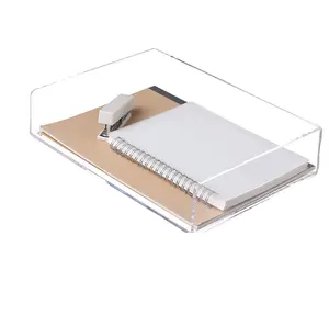 Tray Clear Acryl Schreibtisch Organizer und Zubehör Klassen zimmer Datei speicher, Letter Size Works pace Office Organisation