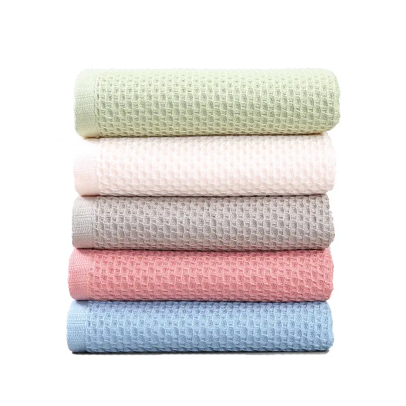 100% cotton waffle towel cotton fabric bath towels 100 cotton