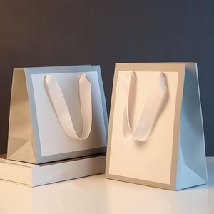 Tas kertas hadiah pita mewah kemasan mewah khusus dengan LOGO Anda sendiri sacitto di carta personalizz saco de papel ato - Product Image 6