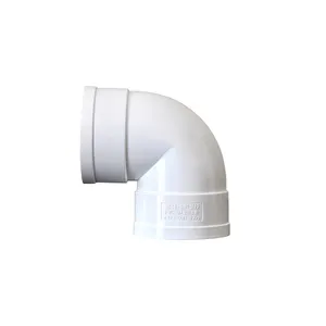 Weiße 90-Grad-Bekleidung - PVC-Fittings für Drainage