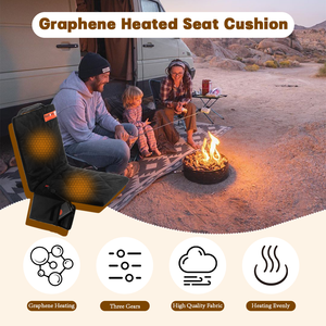 2025 Tốt Nhất Bán Cắm Trại Ngoài Trời Graphene Không Thấm Nước Điện Nước Nóng Pad Ghế Nước Nóng Ghế Đệm - Product Image 2