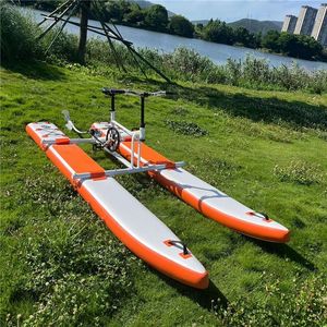 Vélo aquatique gonflable personnalisé à pédales, bateau ponton, vélo flottant en PVC, SUP, kayak, capacité <span class=keywords><strong>de</strong></span> 100 à 500 kg pour lac, rivière, <span class=keywords><strong>mer</strong></span> - Product Image 1