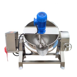 Bouilloire revêtue de chauffage électrique de vapeur de gaz avec l'agitateur/bouilloire revêtue industrielle avec le mélangeur/cuiseur revêtu de bouilloire - Product Image 2