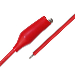 Cavo di collegamento con morsetti a coccodrillo neri e rossi per test singolo - Product Image 1