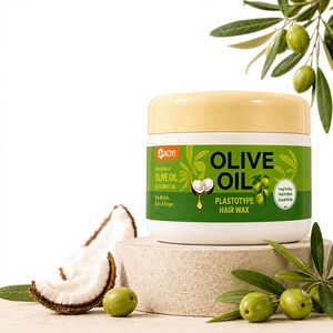 Cire capillaire à l'huile d'olive 200 ml, tenue forte pour tresses, locks et bords, à l'huile de coco, pour une brillance lisse, sans résidus, pour cheveux texturés, Olive Oil, Coconut - Product Image 1