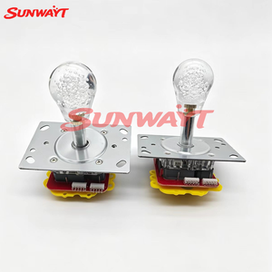 Precio al por mayor: Joystick de arcade de 5 pulsadores iluminado de 7 colores intermitentes de 12V para máquinas de juegos de garras y peces - Product Image 6